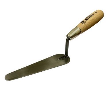 Кельма овальная малая, стальное полотно, деревянная  ручка с металлическим затыльником 16 см., L'OUTIL PARFAIT арт. 457160 ― L'OUTIL PARFAIT